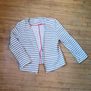 *SOLD* Loft Striped Open Blazer M